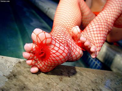 Penny Flame in lingerie