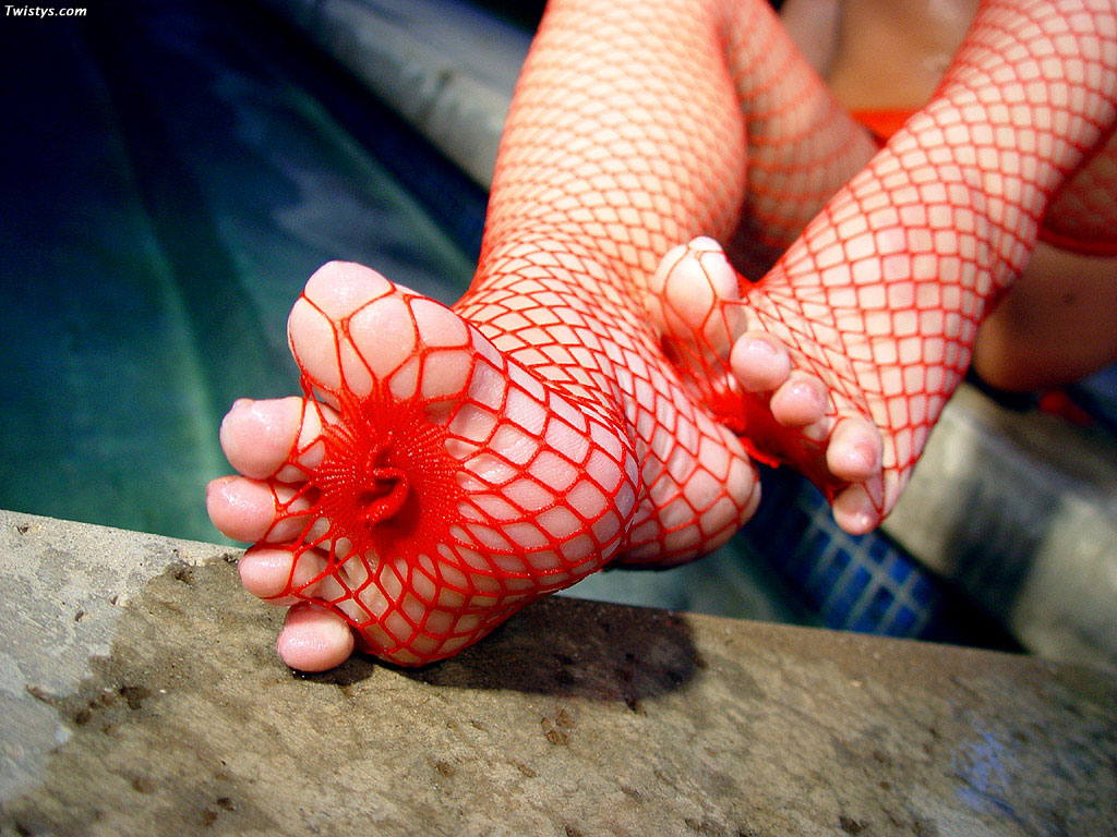 Penny Flame in lingerie