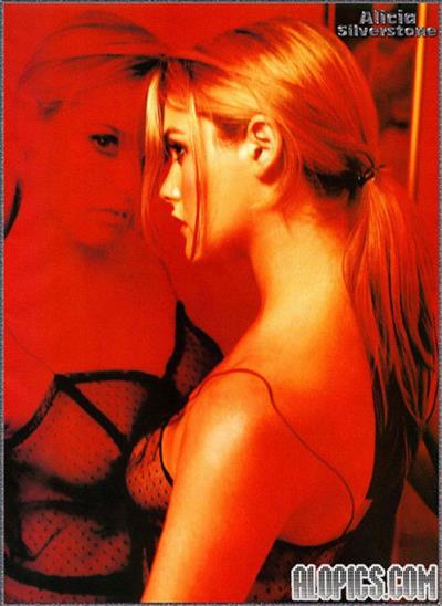 Alicia Silverstone in lingerie