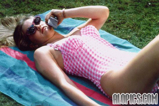 Alicia Silverstone in a bikini