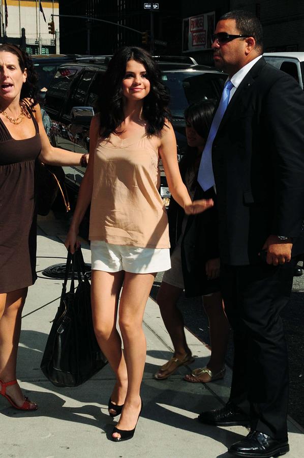 Selena Gomez at the Late Show with David Letterman on July 20, 2010