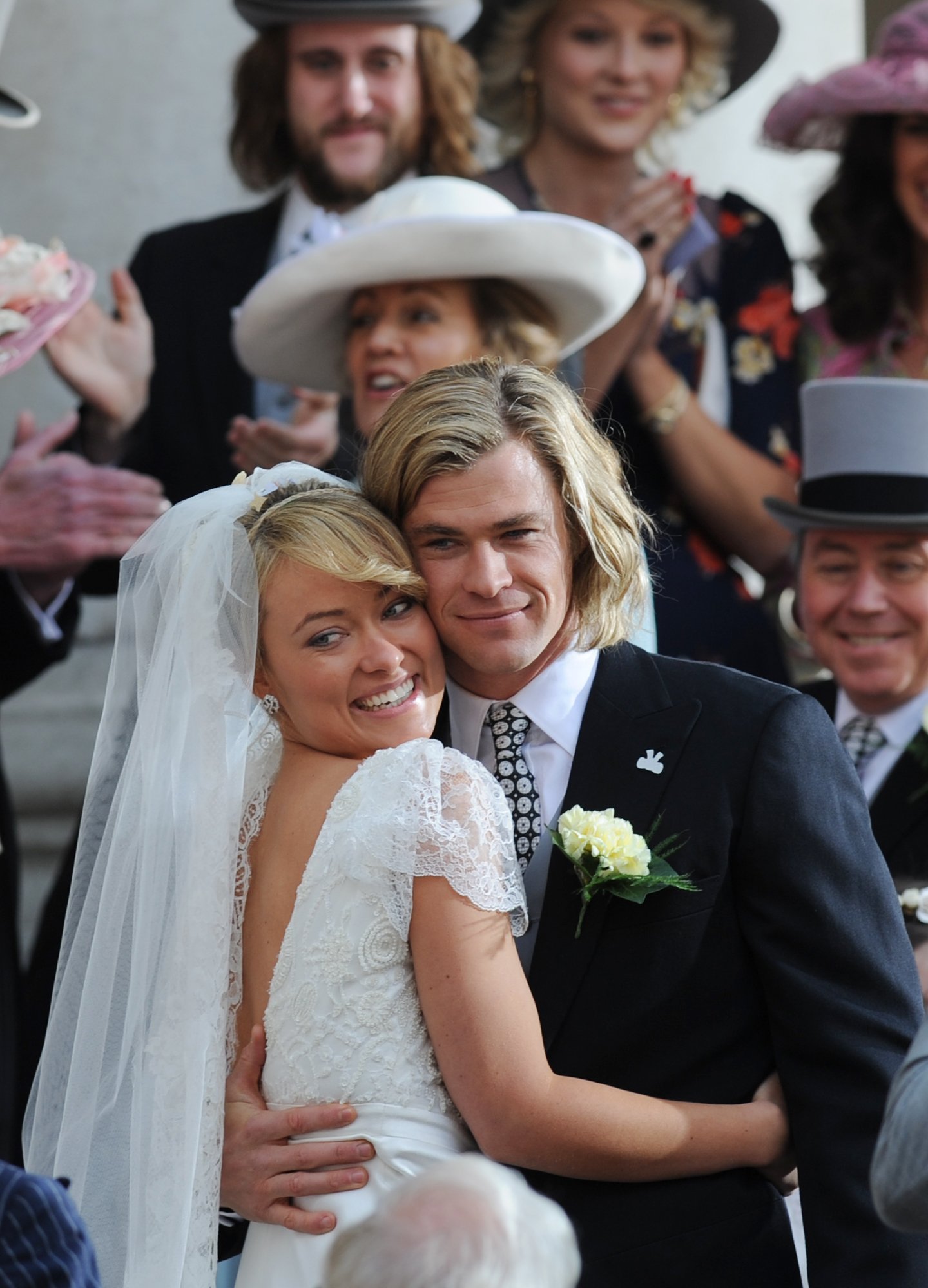 Olivia Wilde on the set for the movie Rush on April 2, 2012