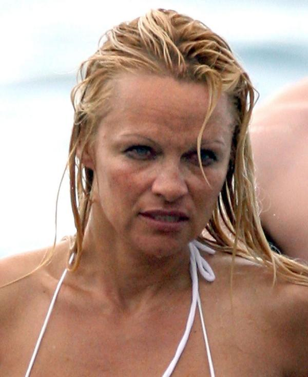 Pamela Anderson in a bikini
