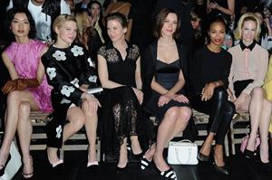 Zoe Saldana Miu Miu Fall / Winter 2013 Fashion Show in Paris - Mar 6, 2013 