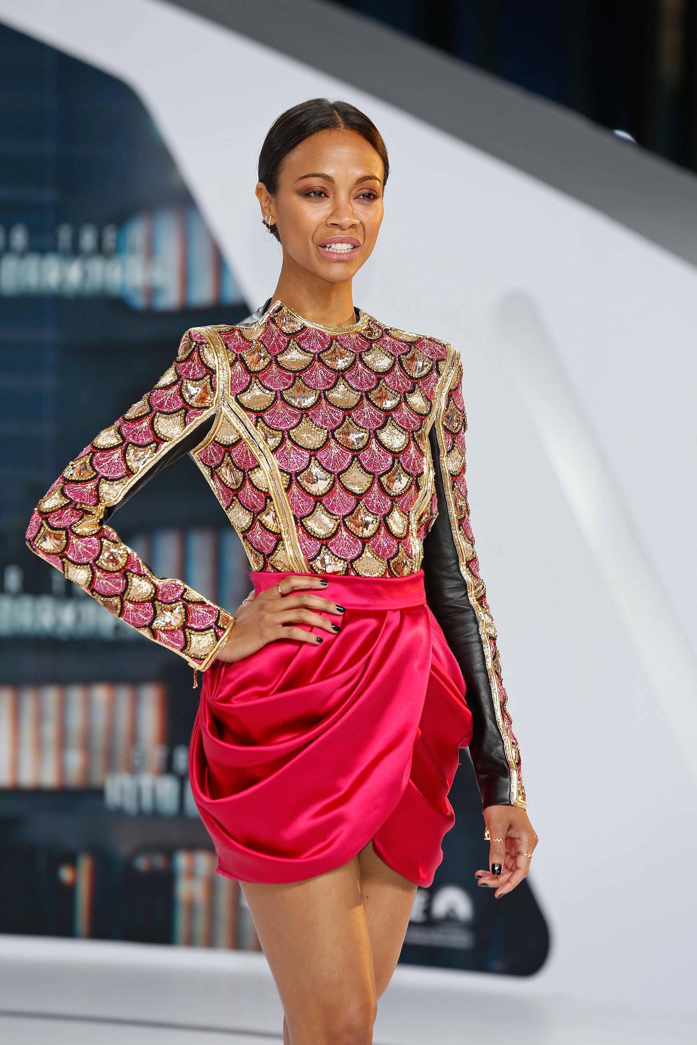 Zoe Saldana Star Trek Into Darkness' Premiere on April 29, 2013 