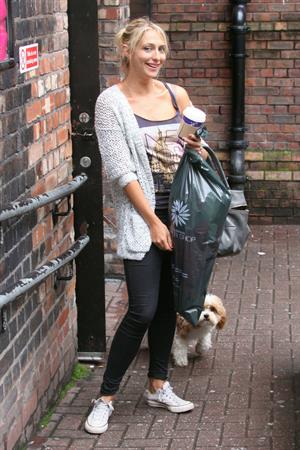 Ali Bastian outside Empire Theatre in Liverpool on July 2, 2012