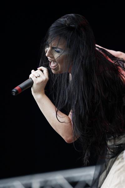 Amy Lee - Evanescence perform at the 2012 Heineken Jammin festival on July 6, 2012