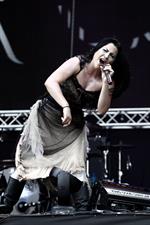 Amy Lee - Evanescence perform at the 2012 Heineken Jammin festival on July 6, 2012