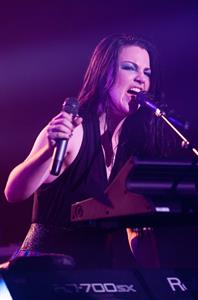 Amy Lee performing at the Rave Eagles Club in Milwaukee on October 21, 2011