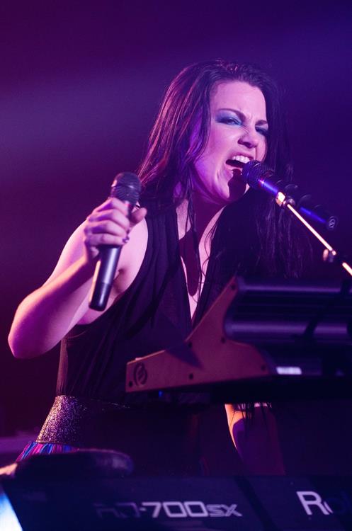 Amy Lee performing at the Rave Eagles Club in Milwaukee on October 21, 2011