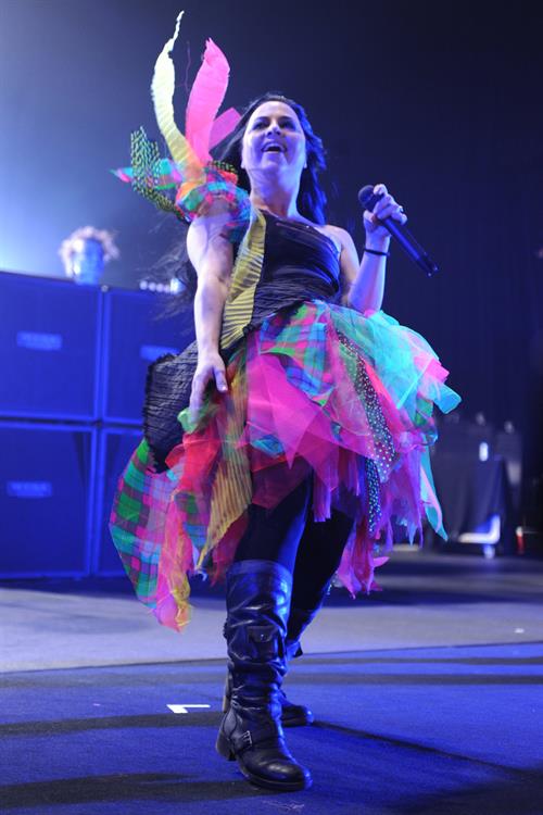 Amy Lee performing live at the Hard Rock Cafe in Hollywood Florida on January 17, 2012