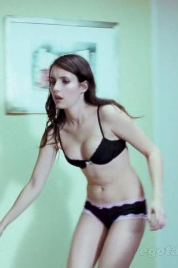 Emma Roberts in lingerie
