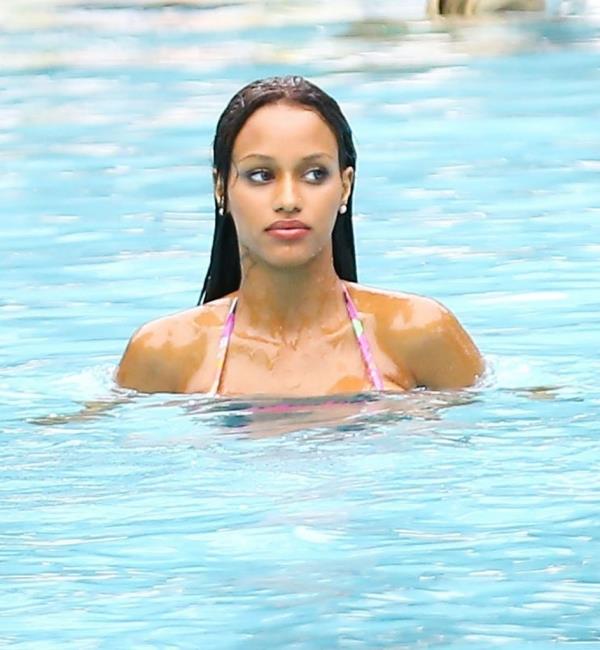 Fanny Neguesha in a bikini