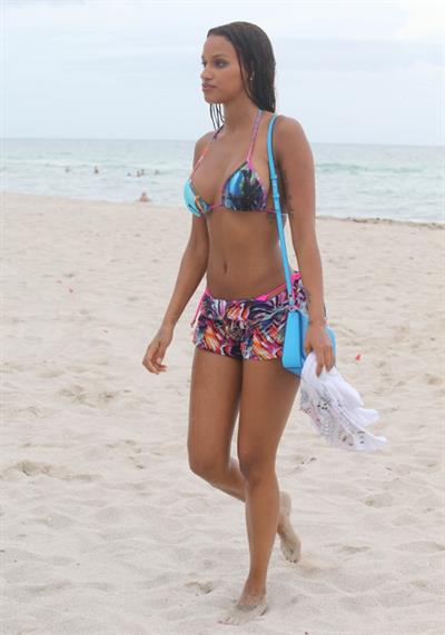 Fanny Neguesha in a bikini