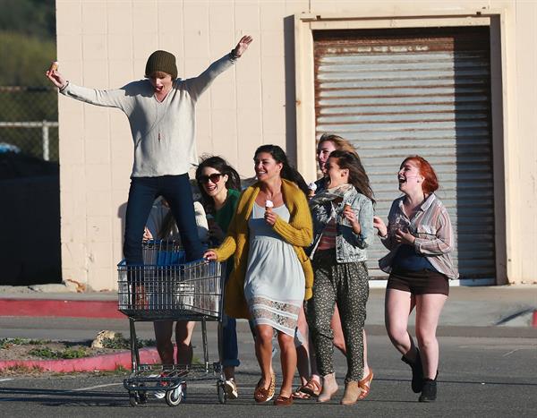 Taylor Swift filming a music video in Malibu 2/11/13 