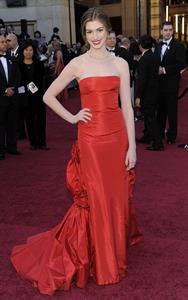 Anne Hathaway 83rd annual Academy Awards in Hollywood on February 27, 2011