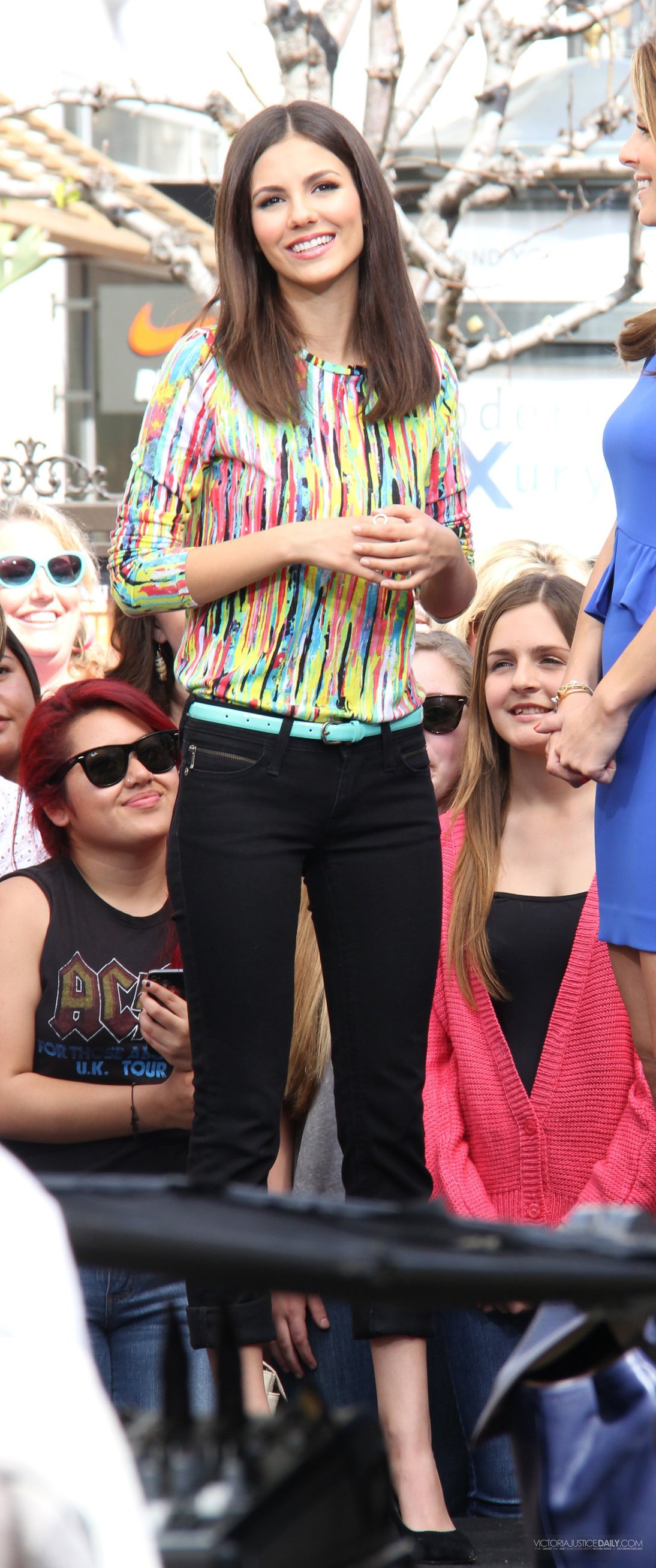 Victoria Justice Pictures Victoria Justice makes a visit to Extra at The Grove in Los Angeles on March 4, 2013