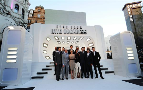 Zoe Saldana attends the 'Star Trek Into Darkness' UK Premiere at the Empire Leicester Square in London