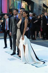 Zoe Saldana attends the 'Star Trek Into Darkness' UK Premiere at the Empire Leicester Square in London