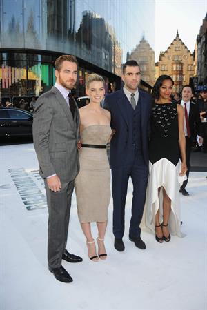 Zoe Saldana attends the 'Star Trek Into Darkness' UK Premiere at the Empire Leicester Square in London