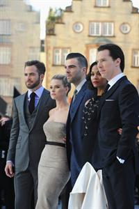 Zoe Saldana attends the 'Star Trek Into Darkness' UK Premiere at the Empire Leicester Square in London