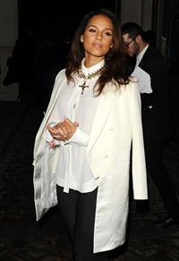 Alicia Keys Paris Fashion Week on March 4, 2012