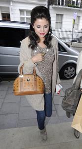 Selena Gomez leaving the Spaghetti House in London on July 6, 2011 