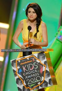 Selena Gomez Nickelodeons 23rd annual Kids Choice Awards on March 27, 2010 in Los Angeles California