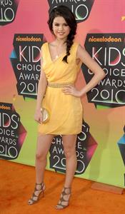 Selena Gomez Nickelodeons 23rd annual Kids Choice Awards on March 27, 2010 in Los Angeles California