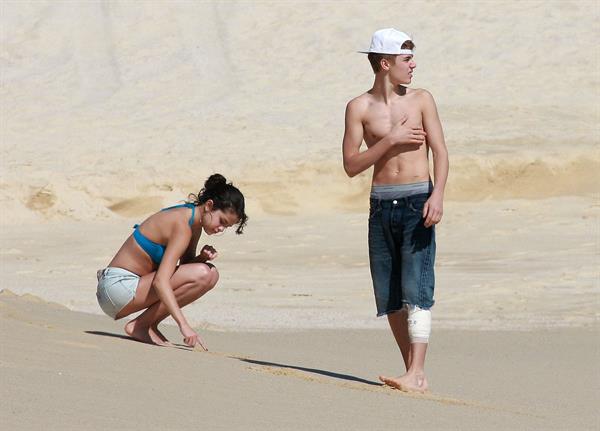 Selena Gomez on vacation in Mexico on December 7, 2011