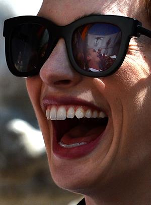 Anne Hathaway Christopher Nolan immortalized with hand and footprint ceremony on July 7, 2012
