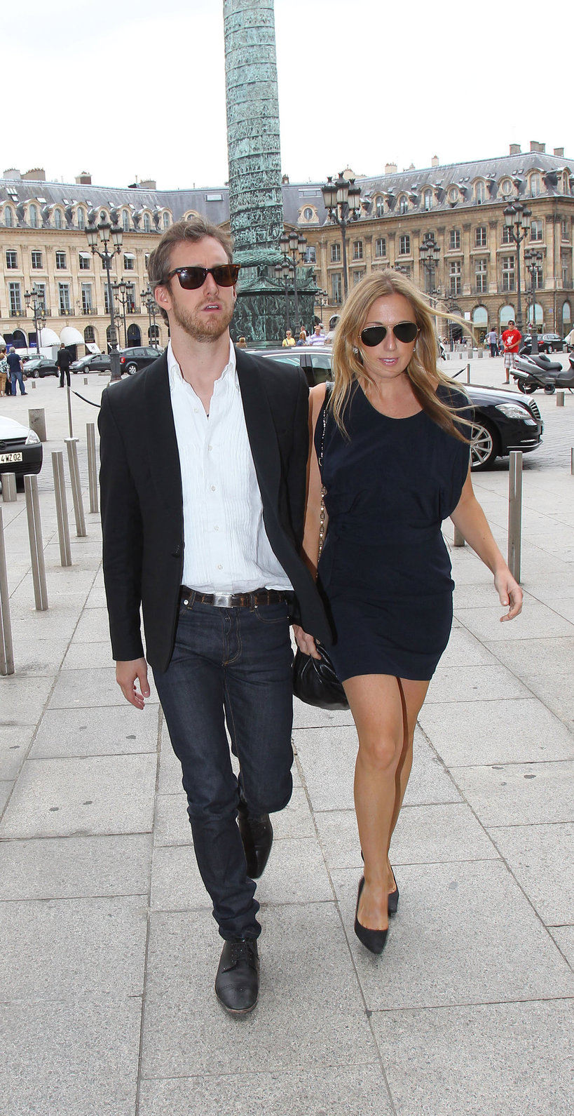 Anne Hathaway Givenchy private show for Anne Hathaway then visiting Chopard Jewelry in Paris on July 6, 2011