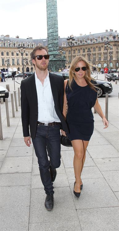 Anne Hathaway Pictures Anne Hathaway Givenchy private show for Anne Hathaway then visiting Chopard Jewelry in Paris on July 6, 2011