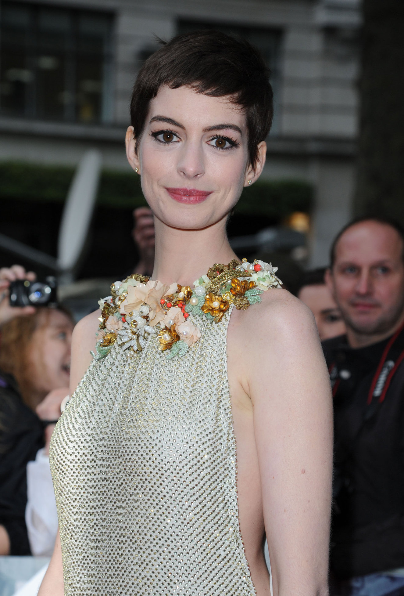 Anne Hathaway the Dark Knight Rises premiere in London on July 18, 2012