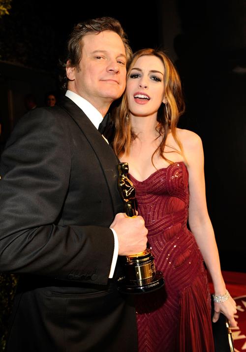Anne Hathaway Pictures Anne Hathaway Vanity Fair Oscar Party on February 27, 2011
