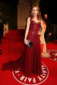 Anne Hathaway Vanity Fair Oscar Party on February 27, 2011