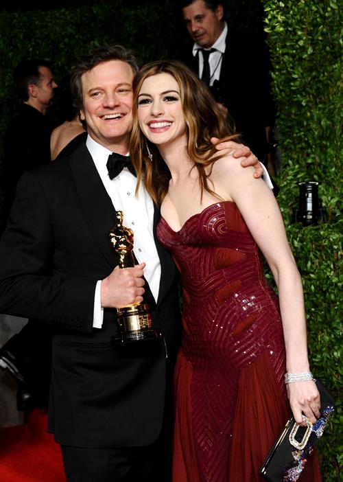 Anne Hathaway Pictures Anne Hathaway Vanity Fair Oscar Party on February 27, 2011