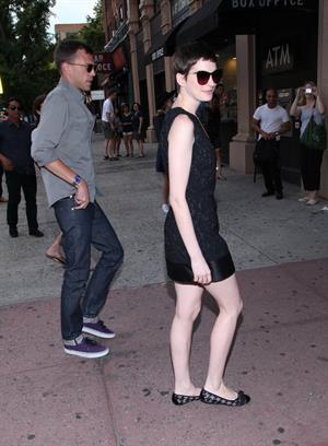 Anne Hathaway Shut Up and Play the Hits premiere in New York July 10, 2012