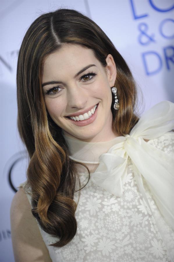 Anne Hathaway Love & Other Drugs screening at the DGA Theater in New York City on November 16, 2010