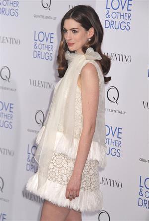 Anne Hathaway Love & Other Drugs screening at the DGA Theater in New York City on November 16, 2010
