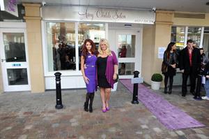 Amy Childs launching her Salon at Unit 1 Wilsons Corner in Brentwood on November 24, 2011