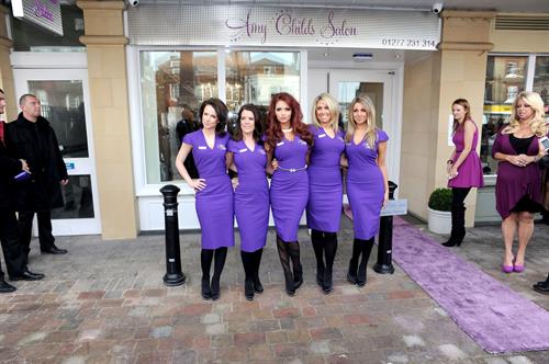 Amy Childs launching her Salon at Unit 1 Wilsons Corner in Brentwood on November 24, 2011