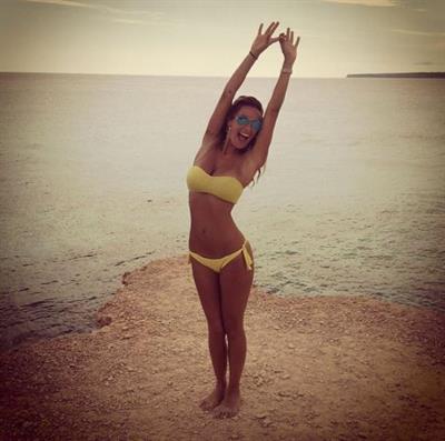 Melita Toniolo in a bikini