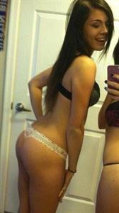 Anonymous in lingerie taking a selfie and - ass