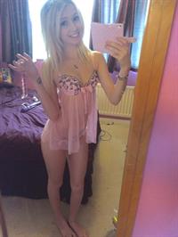 Anonymous in lingerie taking a selfie