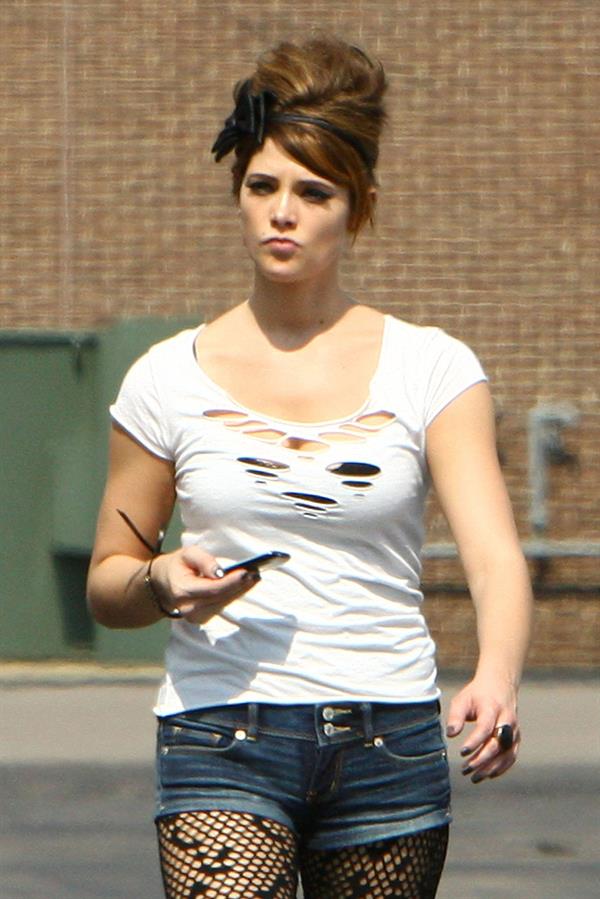 Ashley Greene on the set of lol Laughing out Loud in Detroit July 16, 2010 