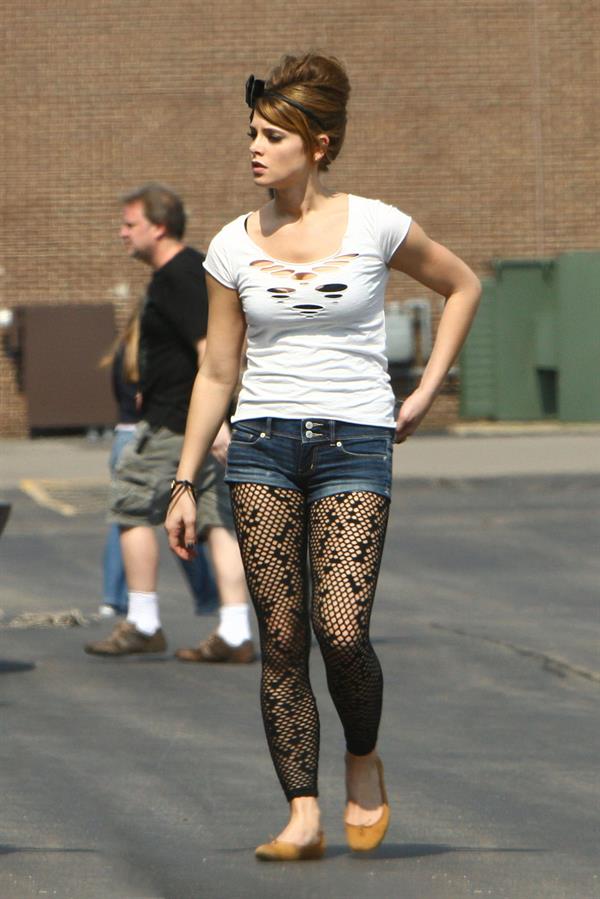 Ashley Greene on the set of lol Laughing out Loud in Detroit July 16, 2010 