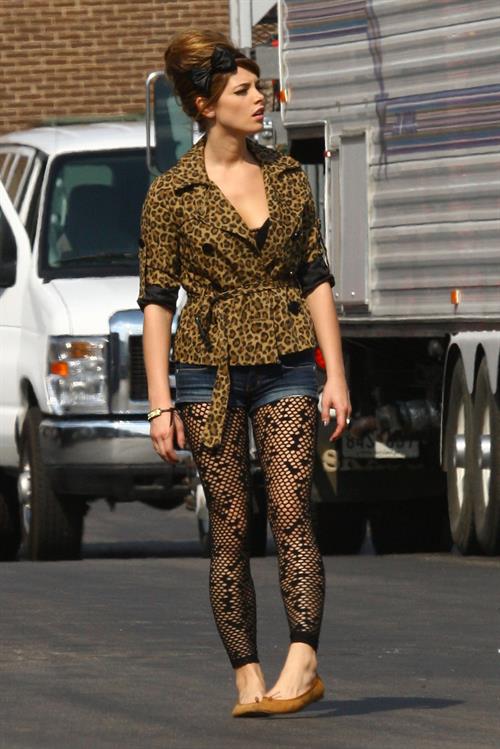 Ashley Greene on the set of lol Laughing out Loud in Detroit July 16, 2010 