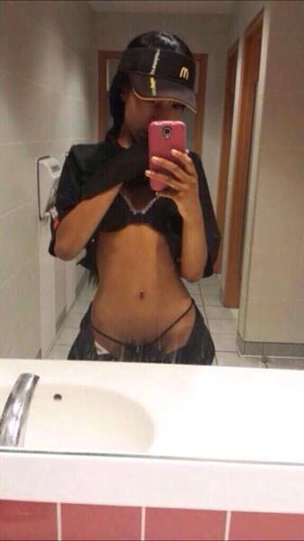 Anonymous in lingerie taking a selfie