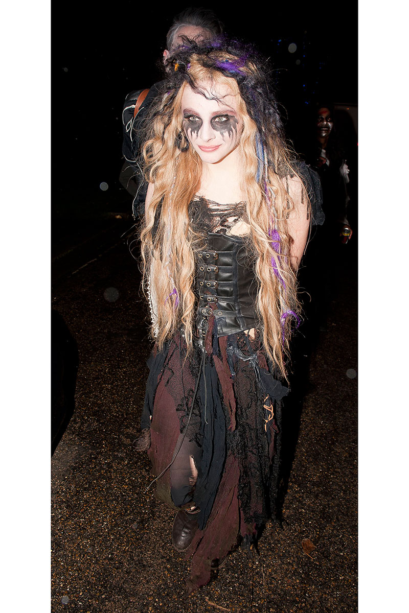 Chloe Moretz as a vampire witch for Halloween
